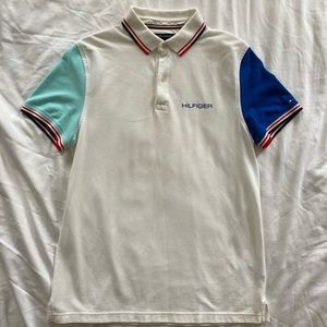 Vintage color blocked Tommy Hilfiger polo - size M - like new - golf